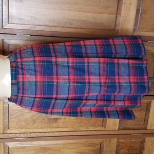 Pendleton Vintage Plaid Wool Skirt Sz 10